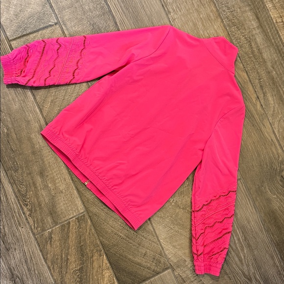 Chicos Zenergy Novelty Cut Out Print Jacker Small - Picture 8 of 14